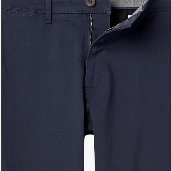 NWOT Amazon Essentials Classic-Fit Casual Stretch Khaki Navy Pants - Picture 6 of 9